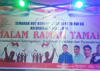 Bacaleg PAN Dapil 1 kota makassar menghadiri Resepsi HUT RI ke 78