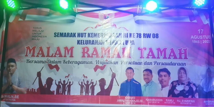 Bacaleg PAN Dapil 1 kota makassar menghadiri Resepsi HUT RI ke 78