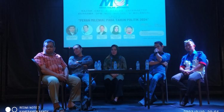 Media Online Indonesia (MOI) menggelar Dialog Peran Milenial Pada Tahun Politik 2024