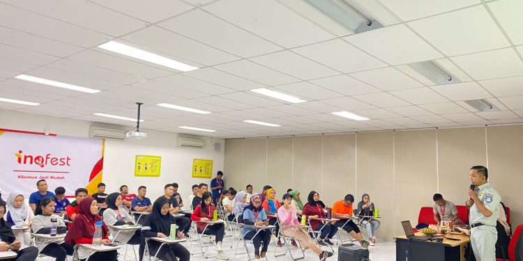 Jasa Raharja Sulsel Sosialisasikan Relaksasi Pajak dan Safety Campaign di PT Midi Utama Indonesia Tbk Cabang Makassar