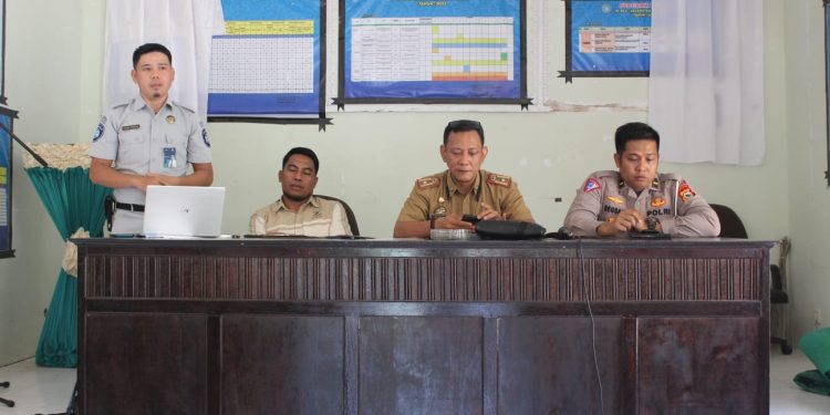 Sosialisasi Pembebasan Denda dan UU No. 22 Tahun 2009 Jasa Raharja Sulsel dan Tim Pembina Samsat Selayar di Kec. Bontomanai