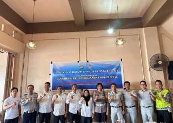 Turunkan Angka Laka Lantas dan Fatalitas di wilayah Kab. Gowa, Jasa Raharja Sulsel mengikuti FKLL (FGD)