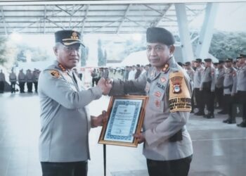 Serah terima jabatan Kasat Samapta Polrestabes Makasar Akbp Baharuddin, SE. MM